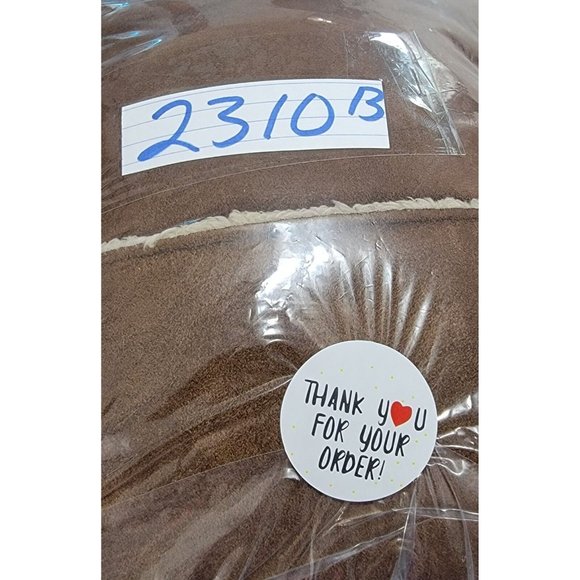 Old Navy Womens Brown Faux Suede Sherpa Lined Trench Coat Jacket Size Medium - Picture 13 of 14